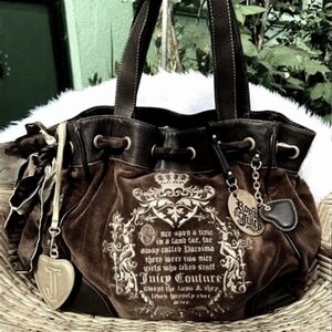 Juicy Couture Brown and Gold Shoulder Bag